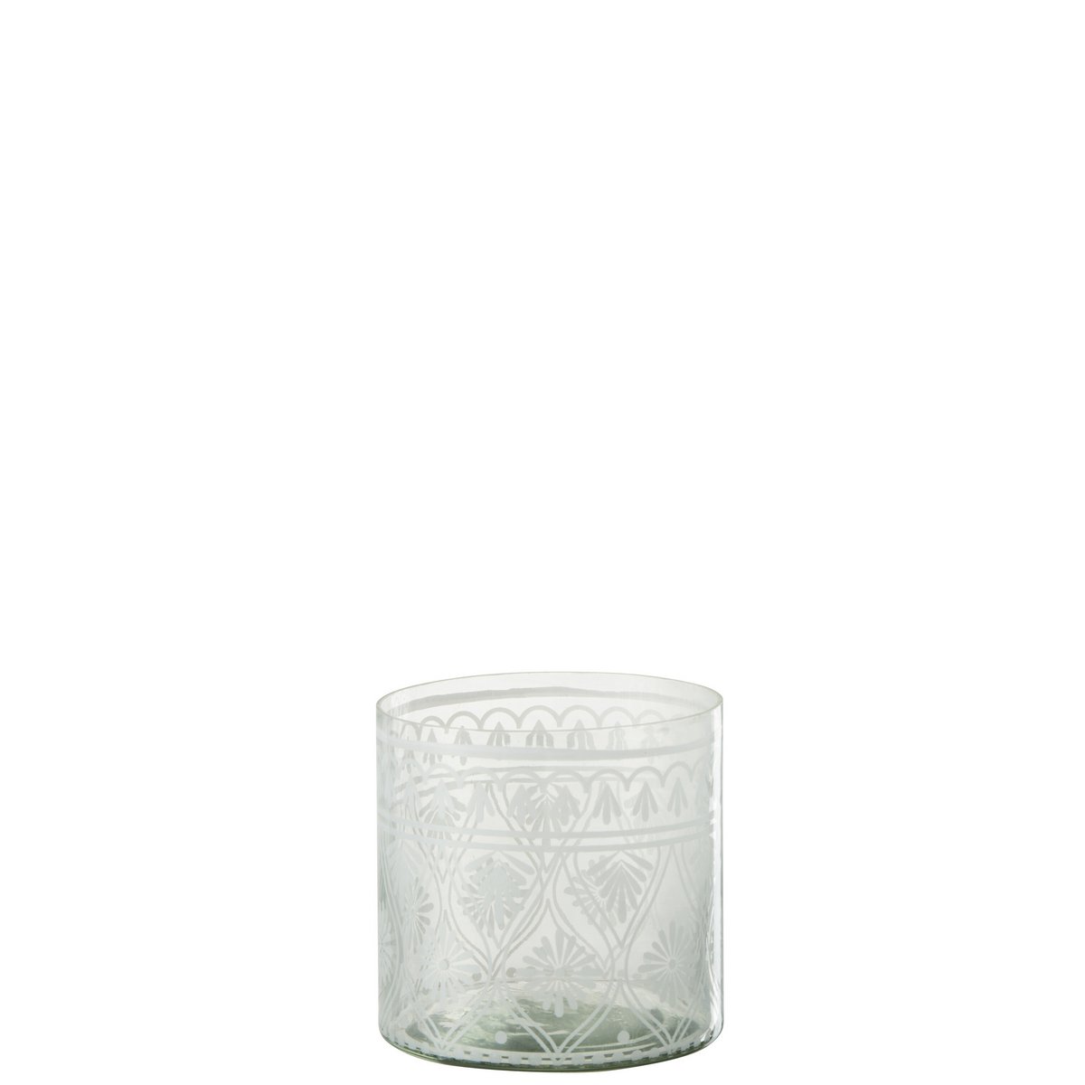 Gros plan sur la lanterne J-Line Pattern, mettant en valeur sa transparence