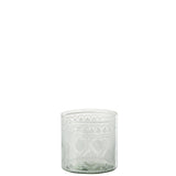 Gros plan sur la lanterne J-Line Pattern, mettant en valeur sa transparence