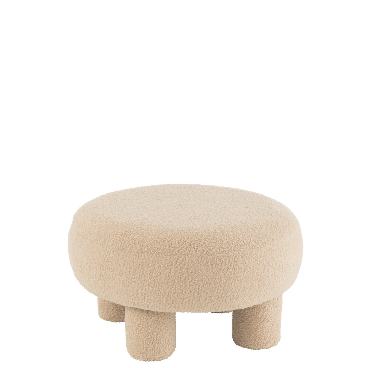 Ambiance chaleureuse avec le tabouret Teddy dans une déco intérieure