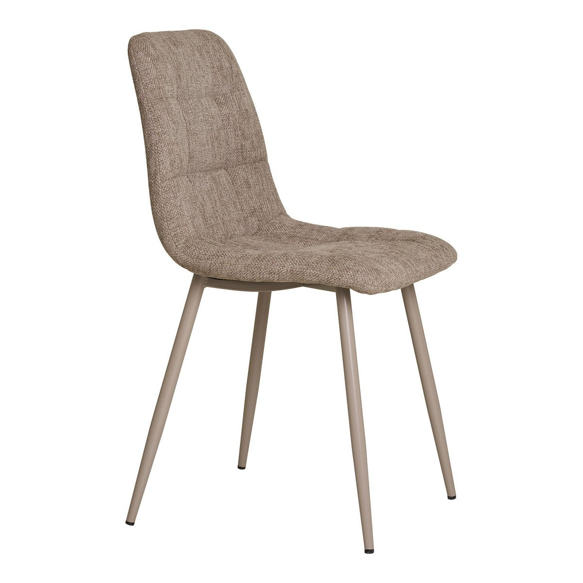 Vue latérale de la chaise Middelfart montrant les pieds en acier