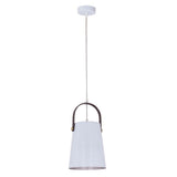 Lampe suspension en métal avec support en cuir lampe suspendue lampe suspendue table à manger plafonnier style vintage