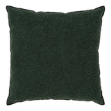 Coussin Lismore vert 45x45 cm sur canapé moderne