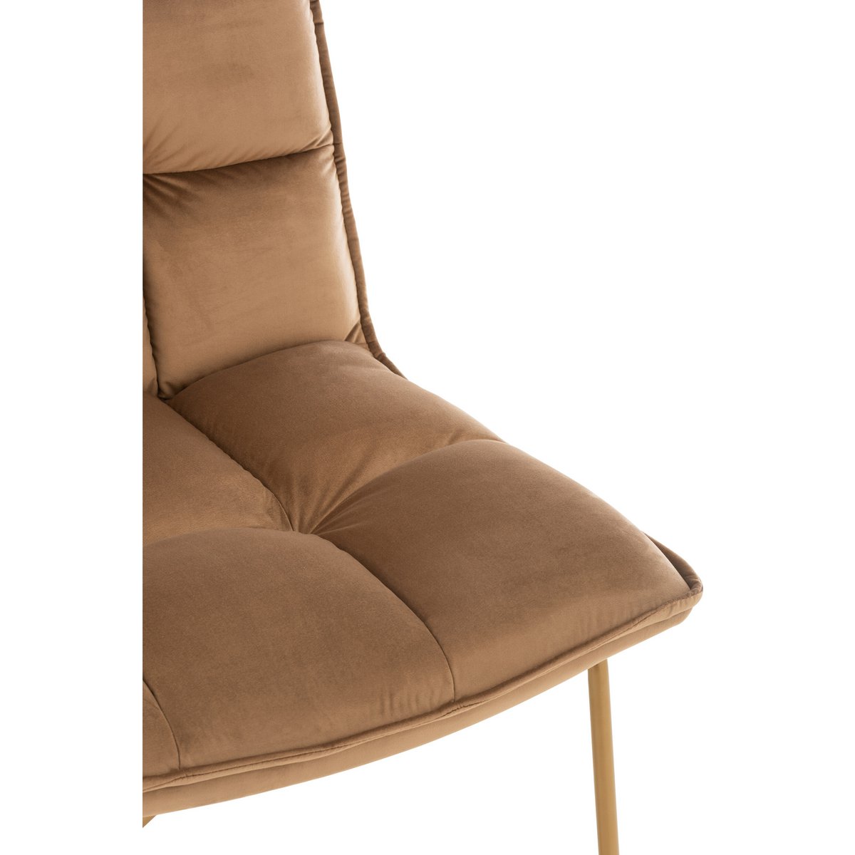 Détail du textile marron de la chaise longue Lisa