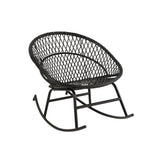 Rocking chair J-Line Zayo avec coussin, ambiance détente