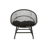 Détail du coussin Zayo sur le rocking chair J-Line