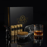 Kit de fumage à whisky en granit avec copeaux de bois