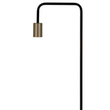 Lampe debout "modo" en métal en noir, versions en or, prise E27, lampe de table pour salon, salle à manger, cuisine, couloir, couloir ou bureau, 150 haut