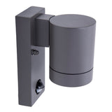 Lampe murale extérieure "Romb" avec détecteur de mouvement, aluminium colorant en anthracite, minuterie, lampe modifiable, 7 x 12,5 x 16,4 cm