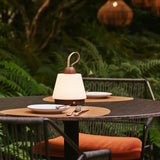 Lampe rechargeable Liv marron foncé