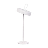 Lampe de table de batterie LED magnétiquement "ella" pour l'extérieur et à l'intérieur, en métal et en plastique en blanc, 35 cm de haut