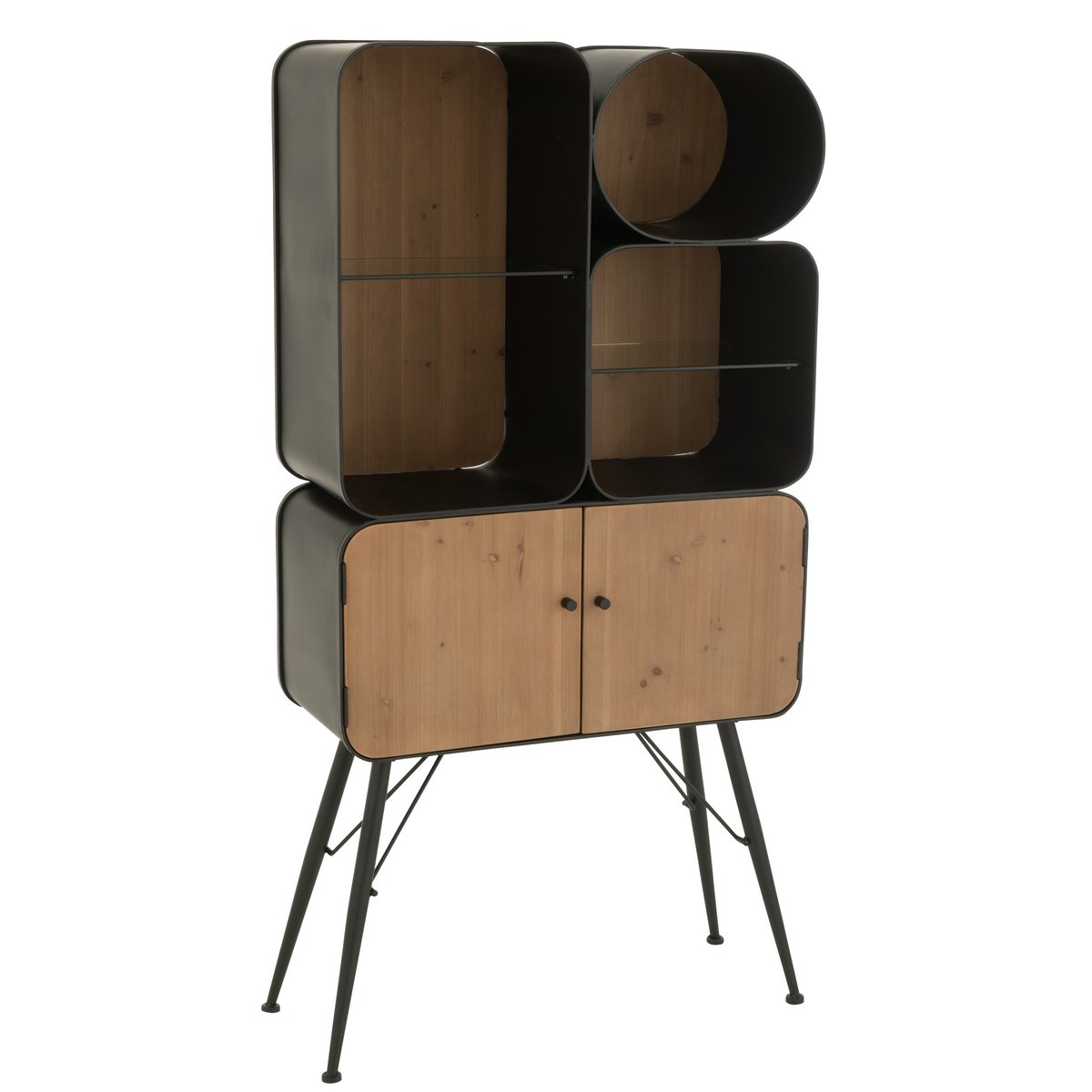 Étagère J-Line avec livres et décor, fonctionnalité et style