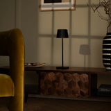 Lampe de table rechargeable noire William