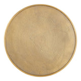 Table décorative table d'appoint en métal ø 40 x 45 cm ronde Cairo argent ou or aluminium oriental
