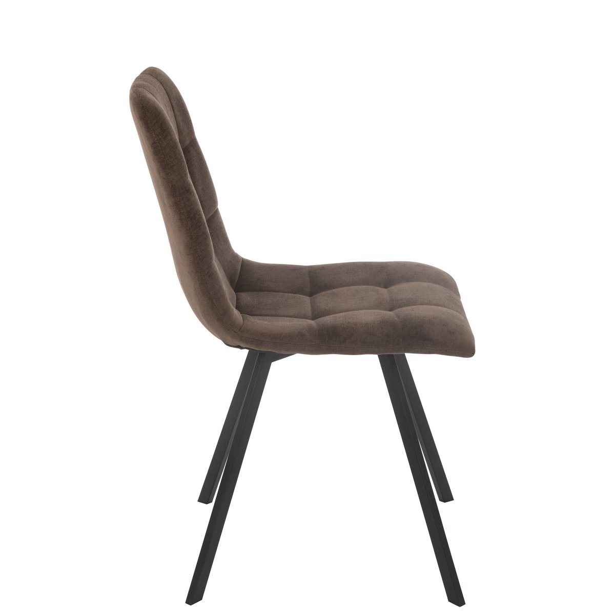 Chaise J-Line Clark en métal marron dans une salle à manger moderne