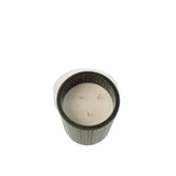 Bougie parfumée J-Line Noa Spicy Twilight en verre noir, vue de face