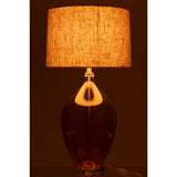 Détail de la lampe J-Line Glas Amber, couleur marron élégante