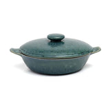 Faitout Aqua en céramique bleu sarcelle avec couvercle élégant