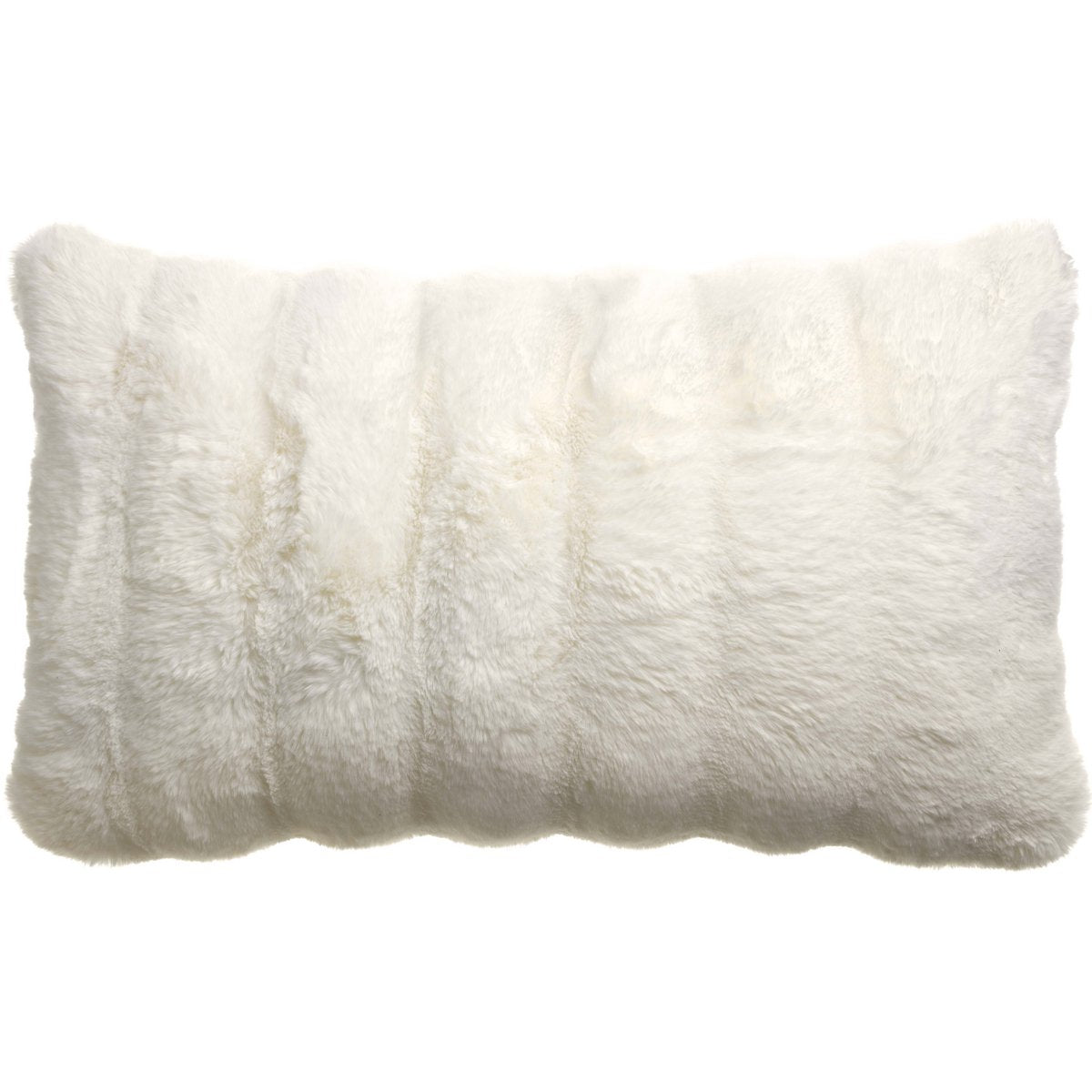Coussin Astrid Neige 40x65 - vue avant avec texture douce