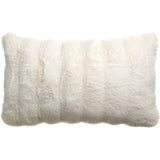 Coussin Astrid Neige 40x65 - vue avant avec texture douce