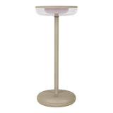 Lampe à poser sans fil dimmable en métal beige