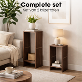 Table d'appoint Gian Marron foncé