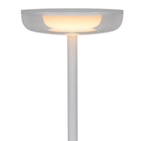 «Pasi» de la tablette sans fil pour l'extérieur et à l'intérieur, en métal et en plastique en blanc, dimmable, avec une fonction tactile et mémoire, environ. 26 cm de haut