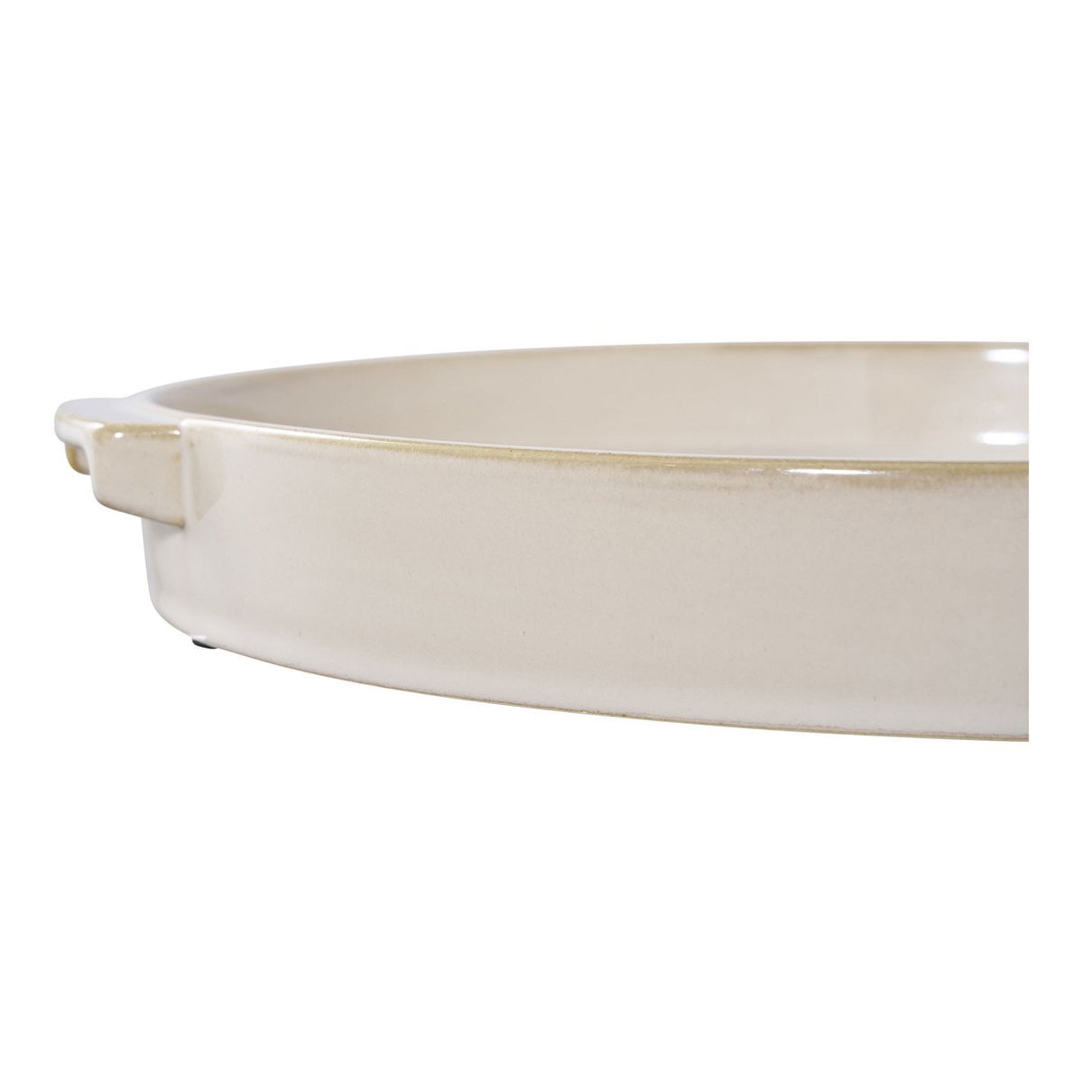 Plateau céramique blanc sur fond moderne minimaliste