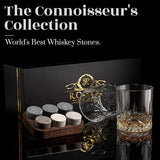 Coffret de dégustation whisky avec verres et pierres en granit