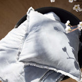 Coussin uni Fara Titane 45 x 45