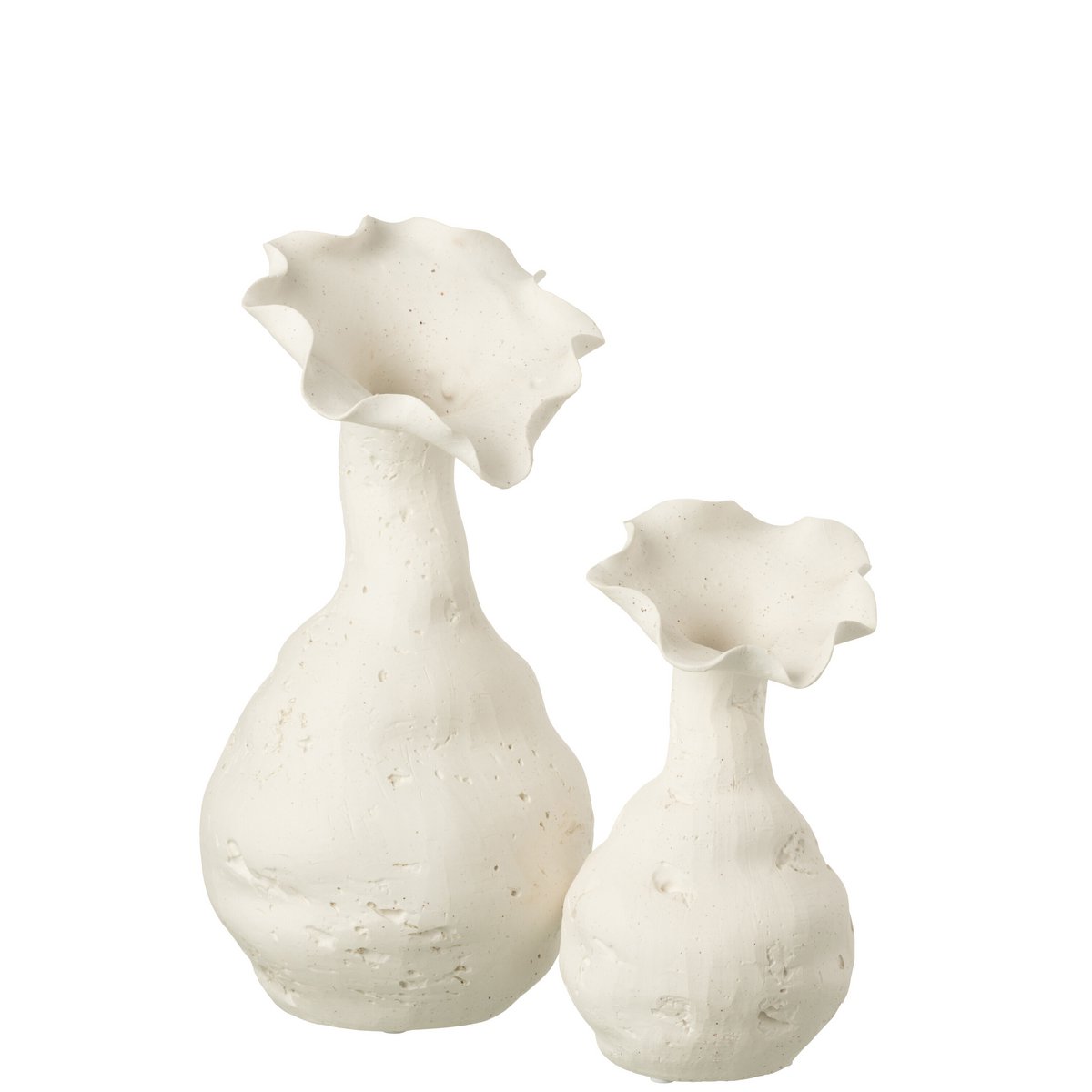 Vase J-Line Heliix blanc, design moderne et épuré, idéal pour la décoration intérieure.