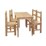 Chaise en bois de pin assortie à la table Moebilia