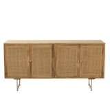 Buffet J-Line en rotin et bois de manguier - naturel