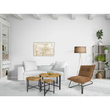 Table d'appoint ø55cm table basse table de salon ronde structure métal Sioux