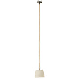 Lampe suspendue J-Line en papier mâché blanc vue de face