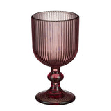Service de verres à vin Merlot Violet - vue de face, design élégant