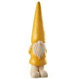 Gnome Jaune Grand J-Line vue de face, décoratif pour jardin