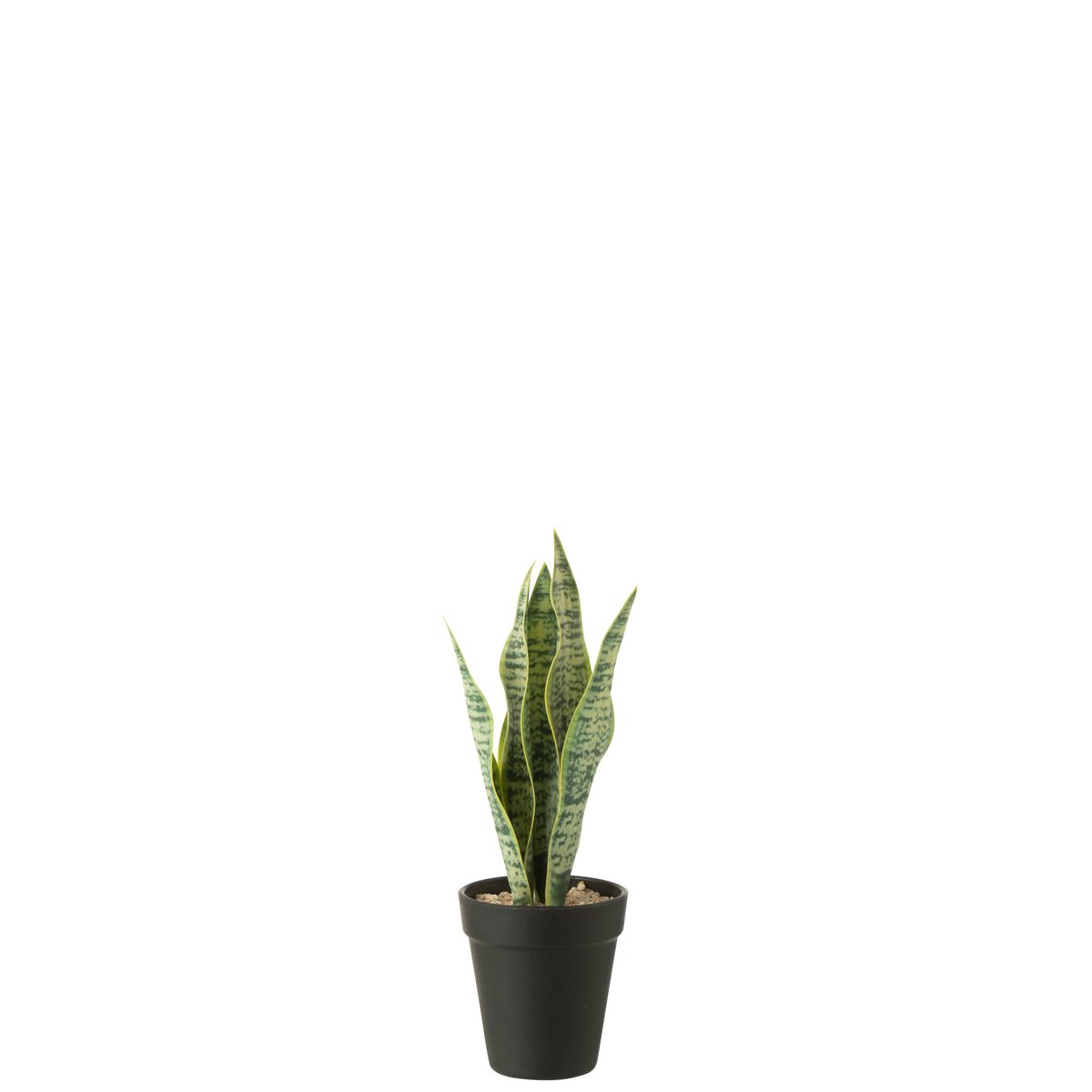 Dracaena Trifasciata en pot vert, plante artificielle élégante