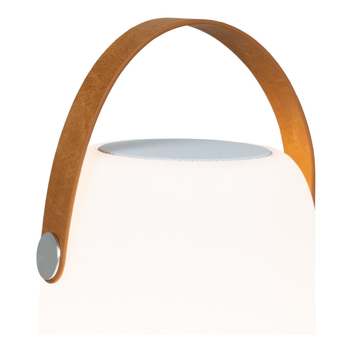 Détail du haut-parleur Bluetooth intégré à la Lampe LED Cardiff