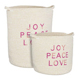 Ensemble de paniers de rangement Blanc