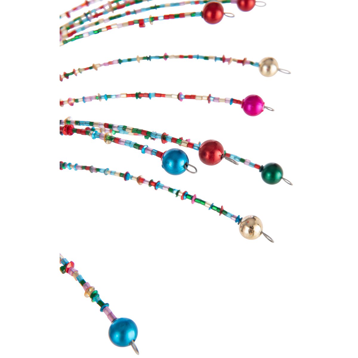 Branche Perles J-Line en verre multicolore, décoration élégante pour salon.