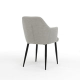 Détail du tissu Teddy naturel du fauteuil Calvin