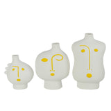 J -line Flowerpot Archaïc - Paper Maché - White - Ø 40 cm
