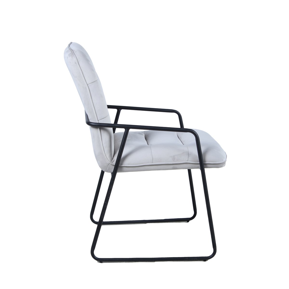 Structure en acier du fauteuil Moebilia, vue latérale