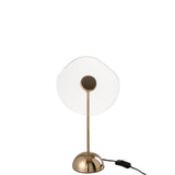Lampe à poser J-Line LED Fleur - métal/plastique - or - petite
