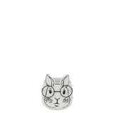 Pot de fleur J-Line Lapin en ciment blanc, design élégant et classique