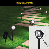 Solar / Earthpout 6 Set "Nomi" Env. 475 cm de long, en plastique noir, blanc chaud