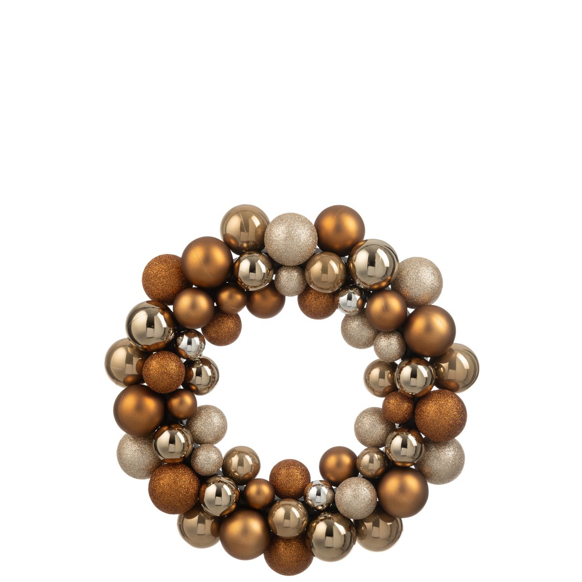 Couronne de Noël J-Line sur une porte décorée