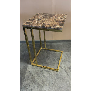Table pour ordinateur portable Marbre Doré