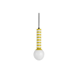Lampe à suspension rayée rétro