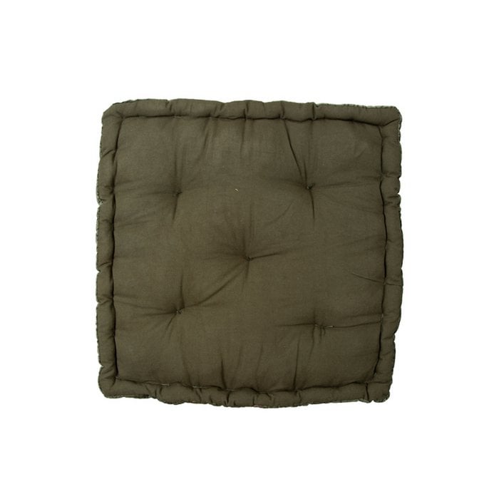 Coussin boîte en velours Violetta forêt foncée 45x45